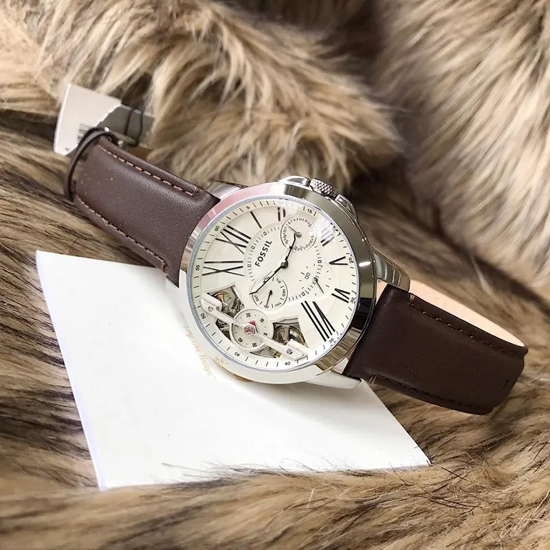 Fossil Grant Twist Multi-Function Beige Dial Men's Watch- ME1144